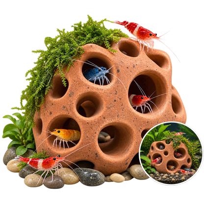 Terracotta Shrimp Cave – Hideout & Breeding Shelter