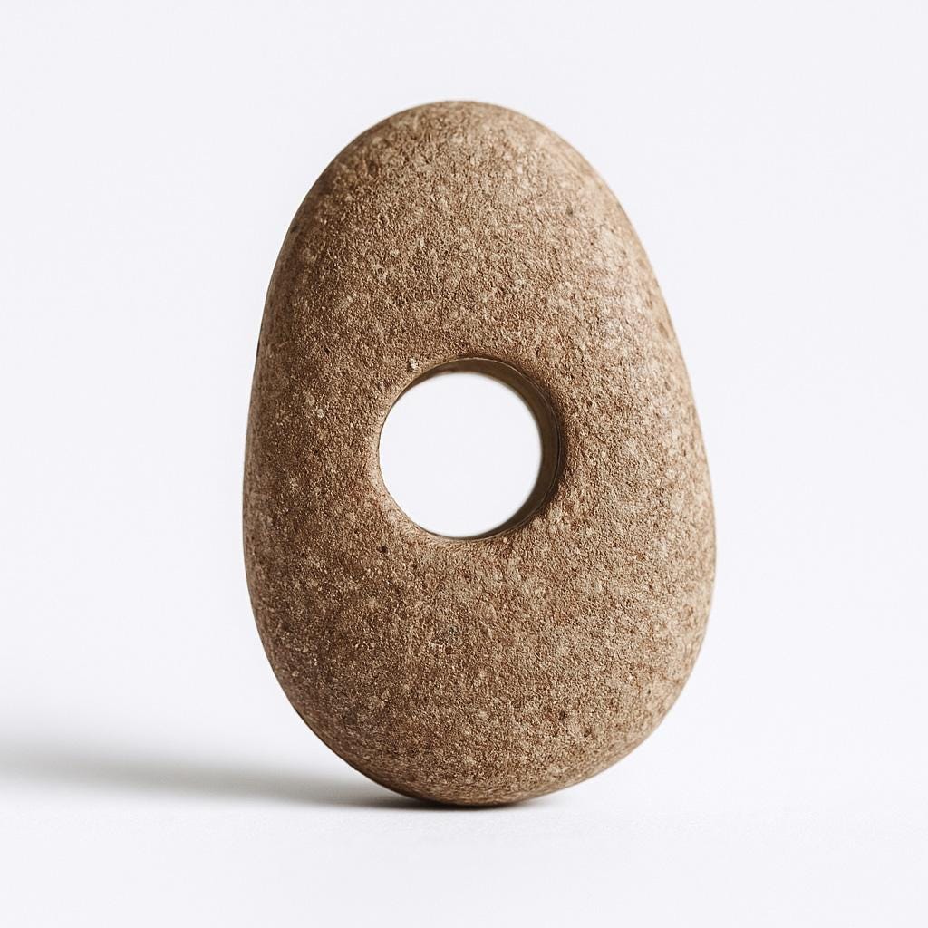 Aquarium Plant Holder Rock – natural stone aquarium accessory – alternate angle
