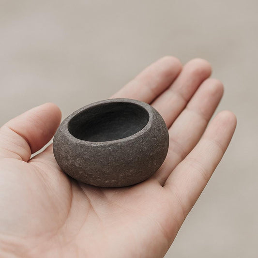 Handmade Stone Planter – natural stone planter or floral display – alternate product view
