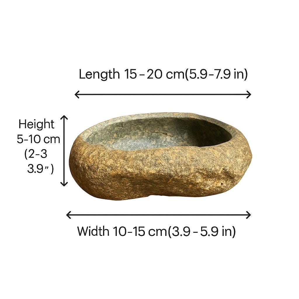 Handmade Stone Planter – natural stone planter or floral display – product detail