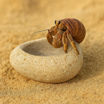 Hermit Crab Terrarium Water Bowl – natural stone terrarium accessory – product detail