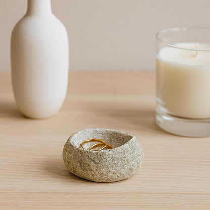Natural Stone Jewelry Dish – natural stone mindful home accent – product detail