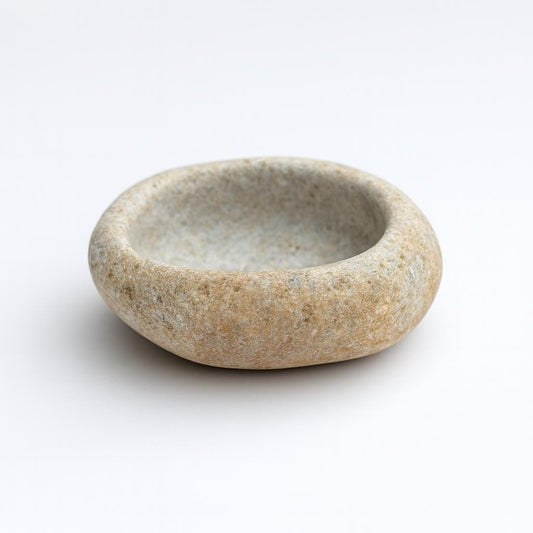 Natural Stone Insect & Tarantula Water Dish – natural stone terrarium accessory – alternate product view