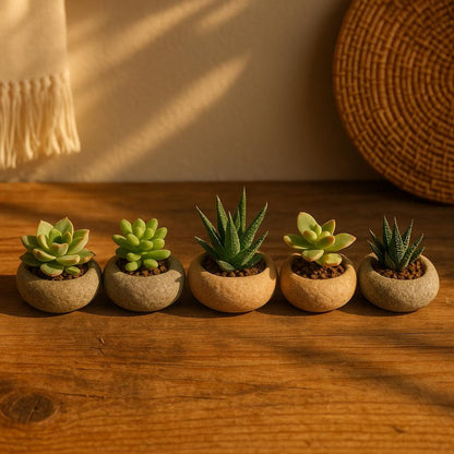 Succulent Planter – natural stone planter or floral display – product detail