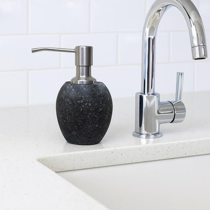 Natural River Stone Kitchen Soap Dispenser – natural stone kitchen and dining accessory – alternate view