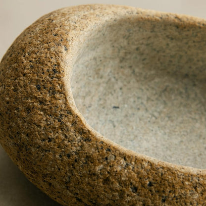 Leopard Gecko Stone Feeding Bowl – natural stone terrarium accessory – product detail
