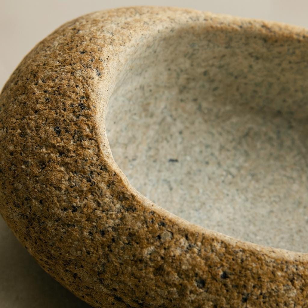 Natural Stone Water Bowl For King Snake / Milk Snake — Terrarium – natural stone terrarium accessory – product detail