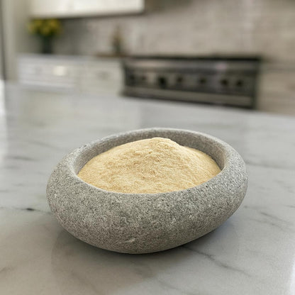Handmade Natural Stone Spice Bowl – natural stone kitchen and dining accessory – product detail
