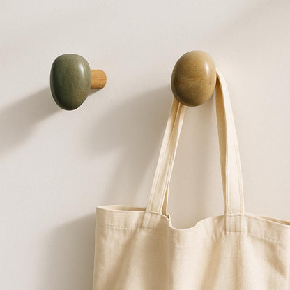 Natural Stone Wall Hook - No Drill – natural stone wall hook or rack – alternate view