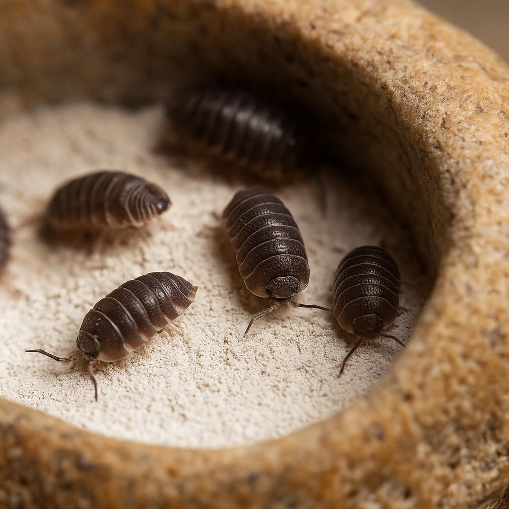Isopod Calcium Dish – natural stone terrarium accessory – product detail