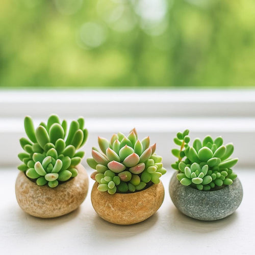 Succulent Planter – natural stone planter or floral display – primary product view