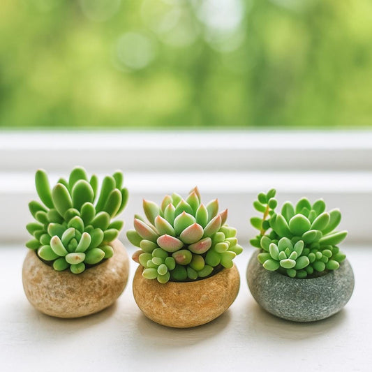 Succulent Planter – natural stone planter or floral display – primary product view