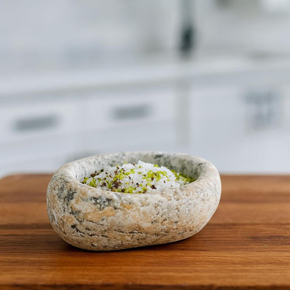Natural Stone Dip Bowl – natural stone kitchen and dining accessory – alternate product view