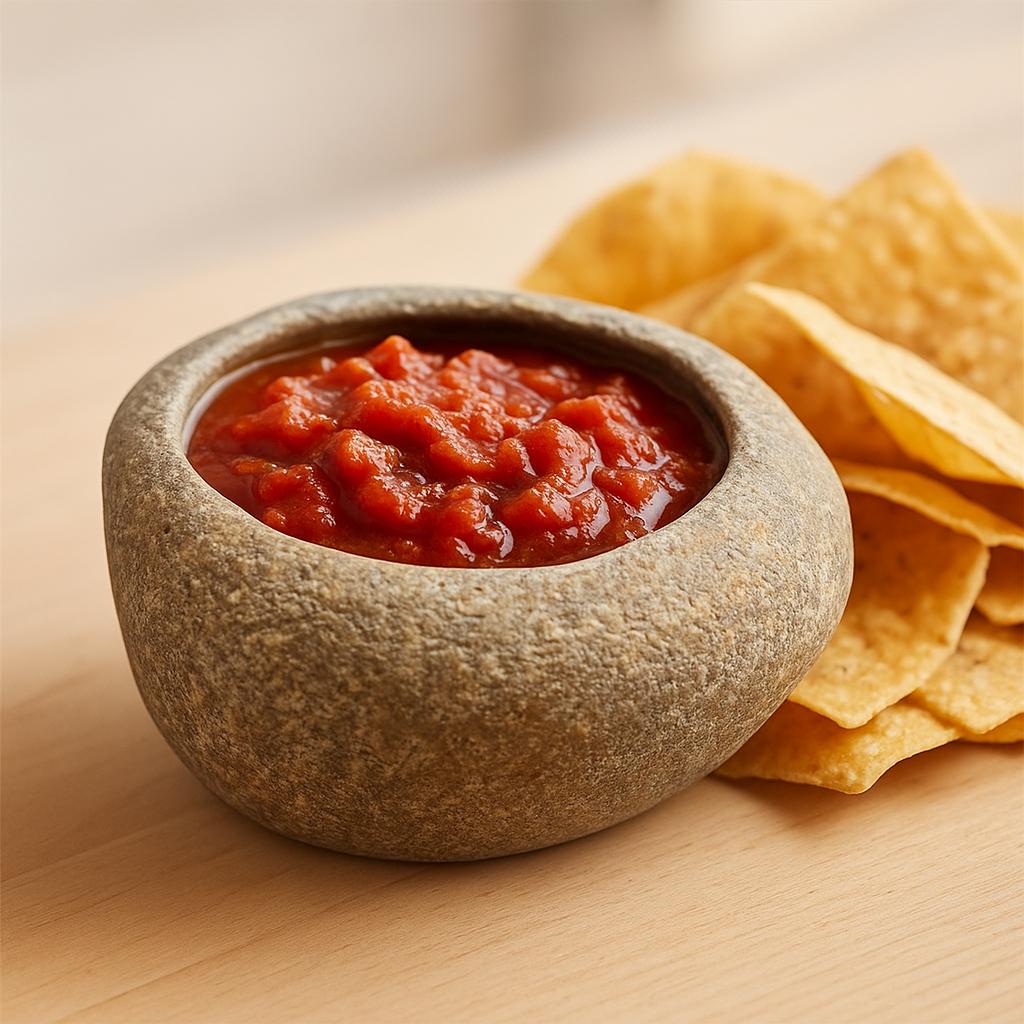 Natural Stone Dip Bowl – natural stone kitchen and dining accessory – alternate angle