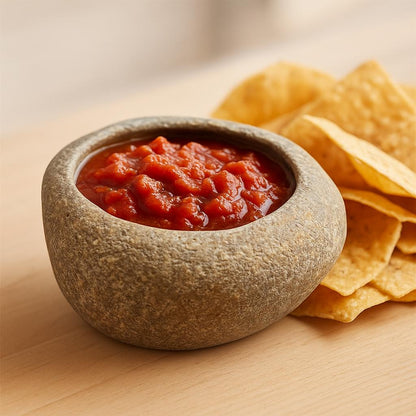 Natural Stone Dip Bowl – natural stone kitchen and dining accessory – alternate angle