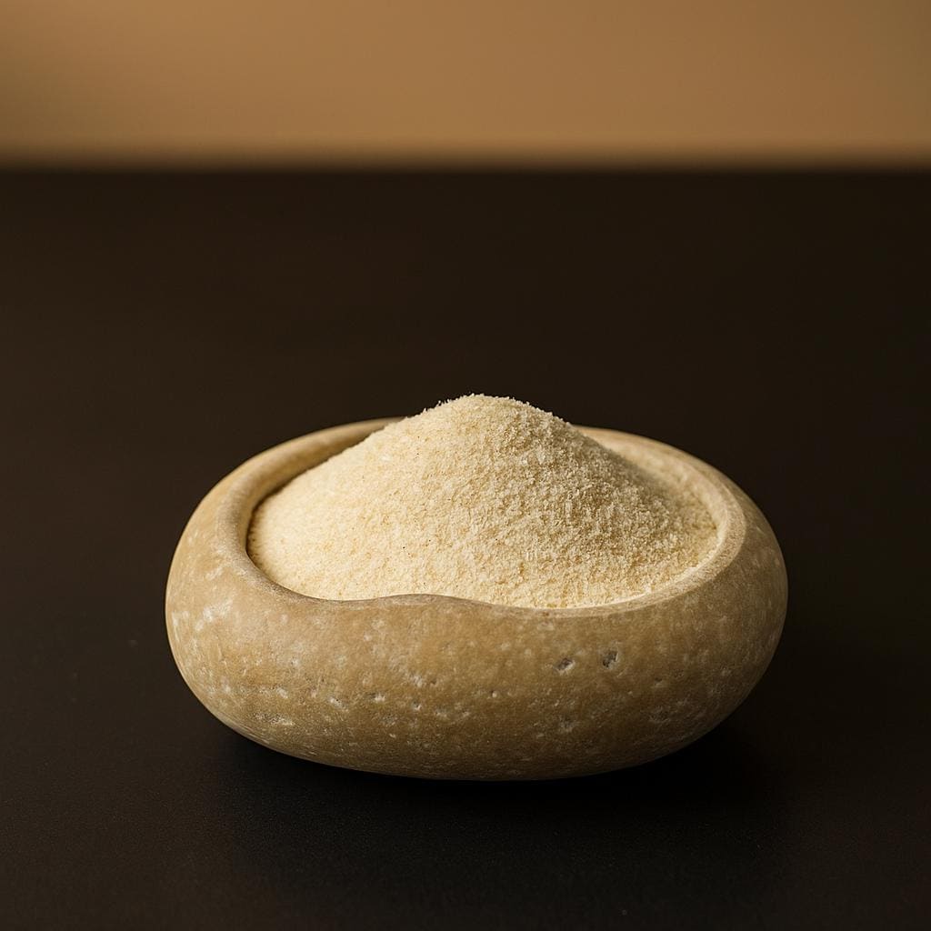 Handmade Natural Stone Spice Bowl – natural stone kitchen and dining accessory – alternate view