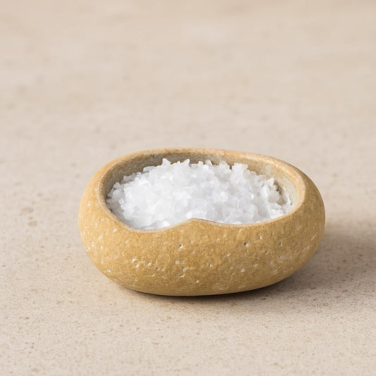 Handmade Natural Stone Spice Bowl – natural stone kitchen and dining accessory – alternate product view
