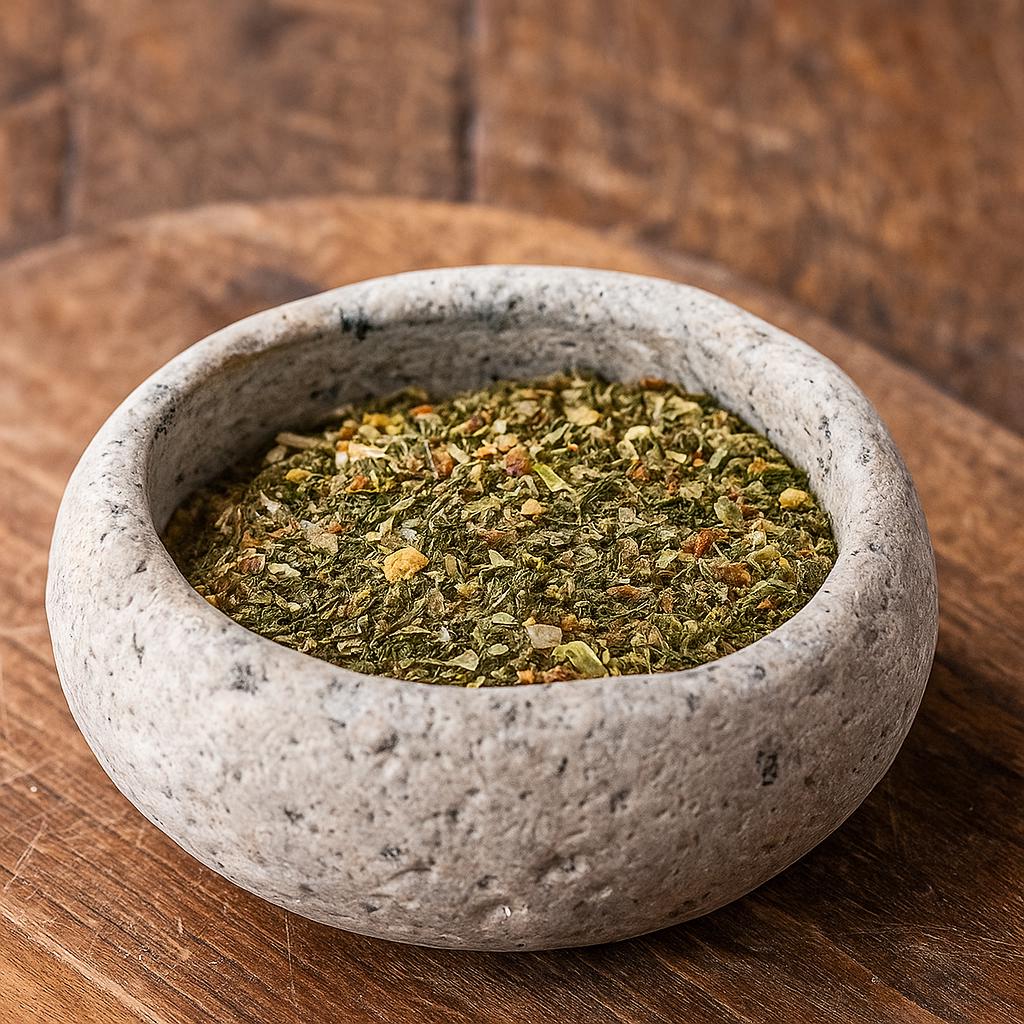 Handmade Natural Stone Spice Bowl – natural stone kitchen and dining accessory – product detail