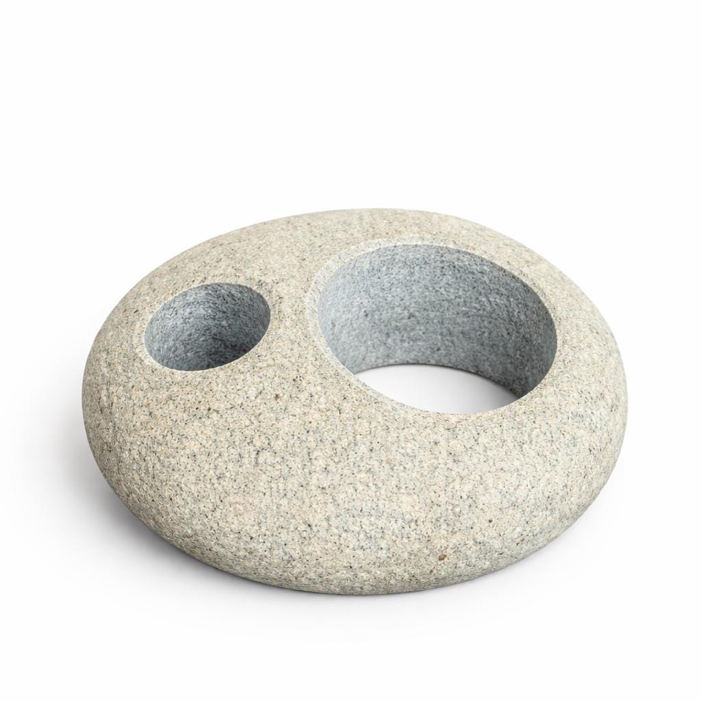 Pebble Toothbrush – natural stone bathroom accessory – product detail