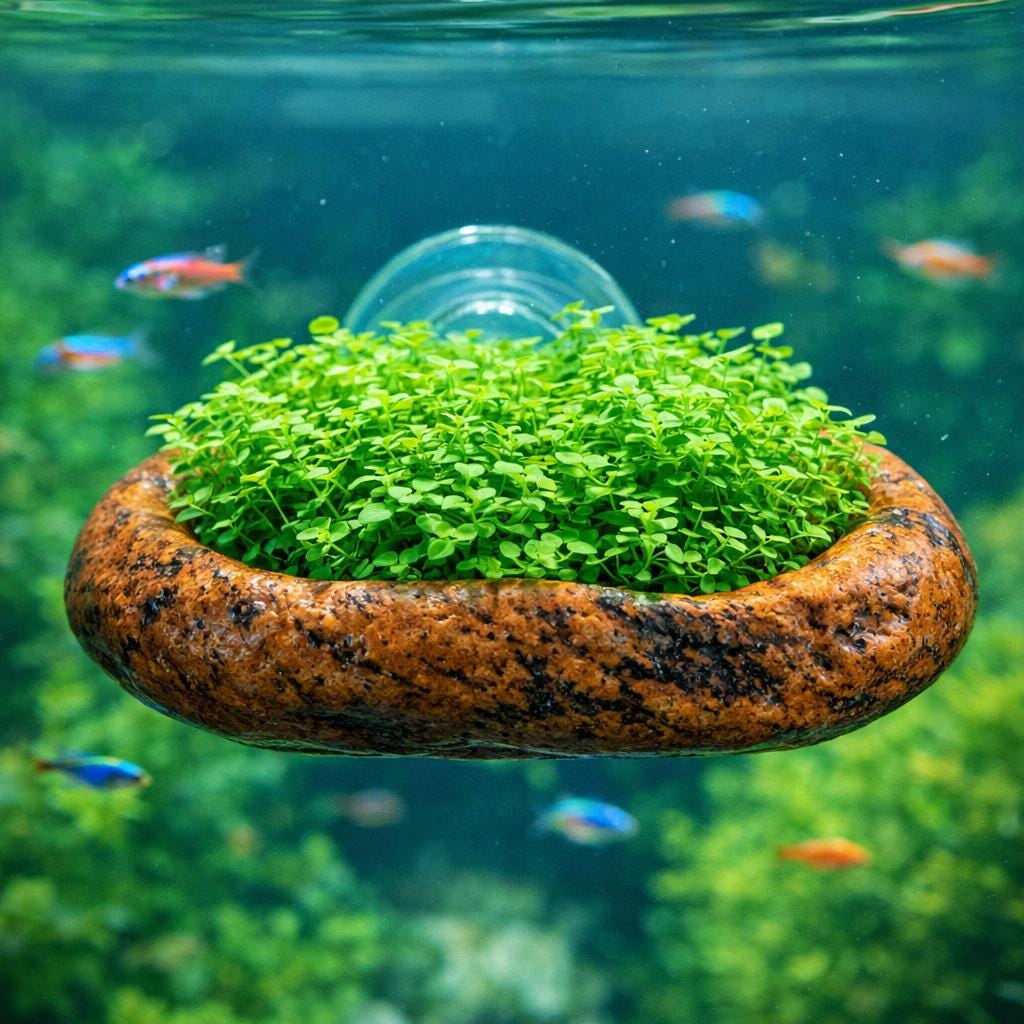 Natural Stone Aquarium Plant Holder - Suction Cup – natural stone aquarium accessory – product detail