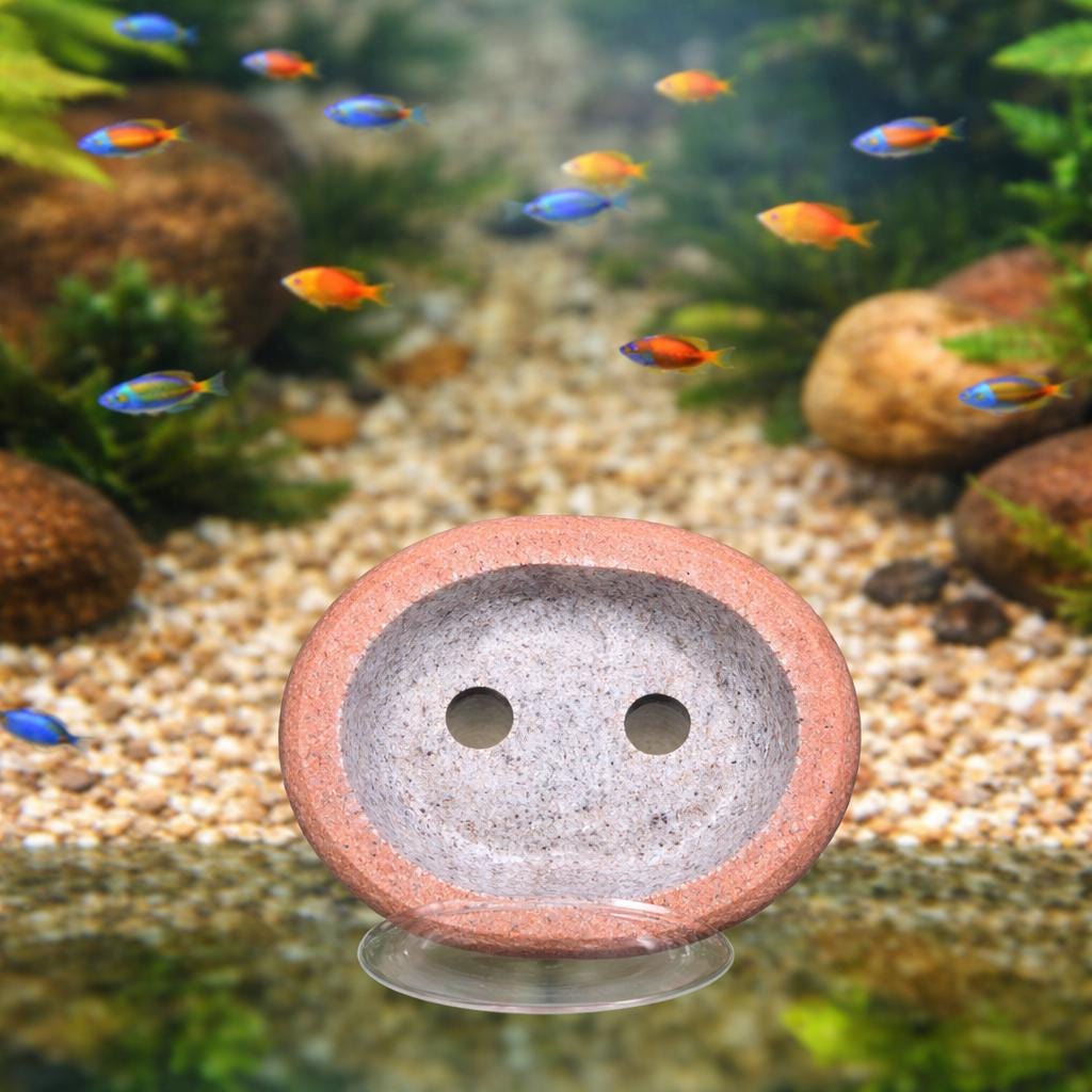 Natural Stone Aquarium Wall Planter – natural stone aquarium accessory – product detail
