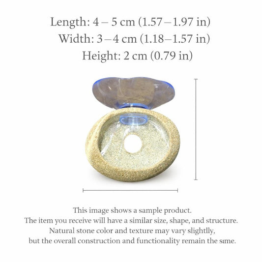 Wall Mounted Stone Succulent Planter – natural stone planter or floral display – alternate product view