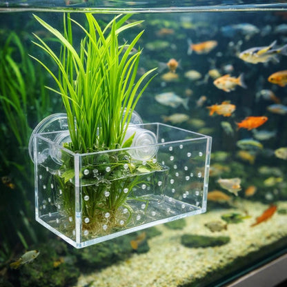 Aquarium Plant Holder With Suction Cups – natural stone aquarium accessory – product detail