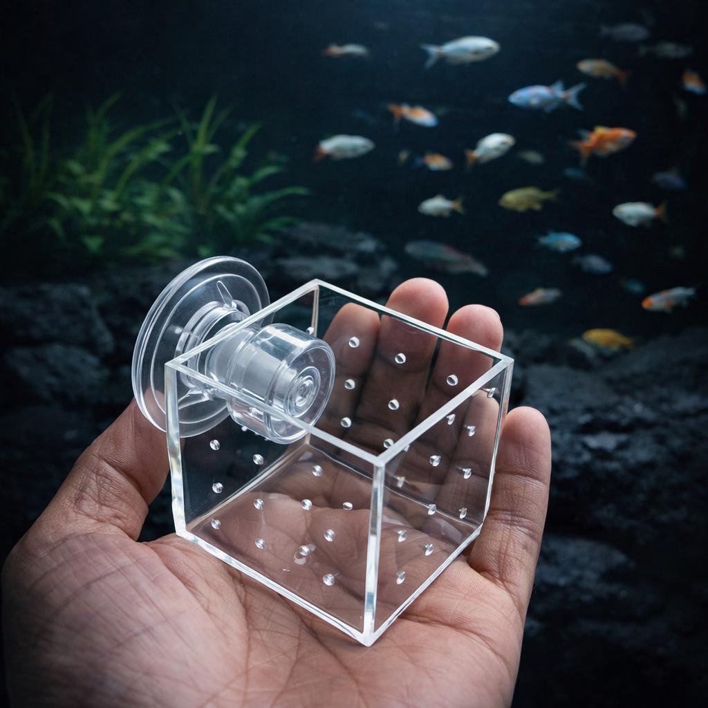 Aquarium Plant Holder With Suction Cups – natural stone aquarium accessory – alternate angle