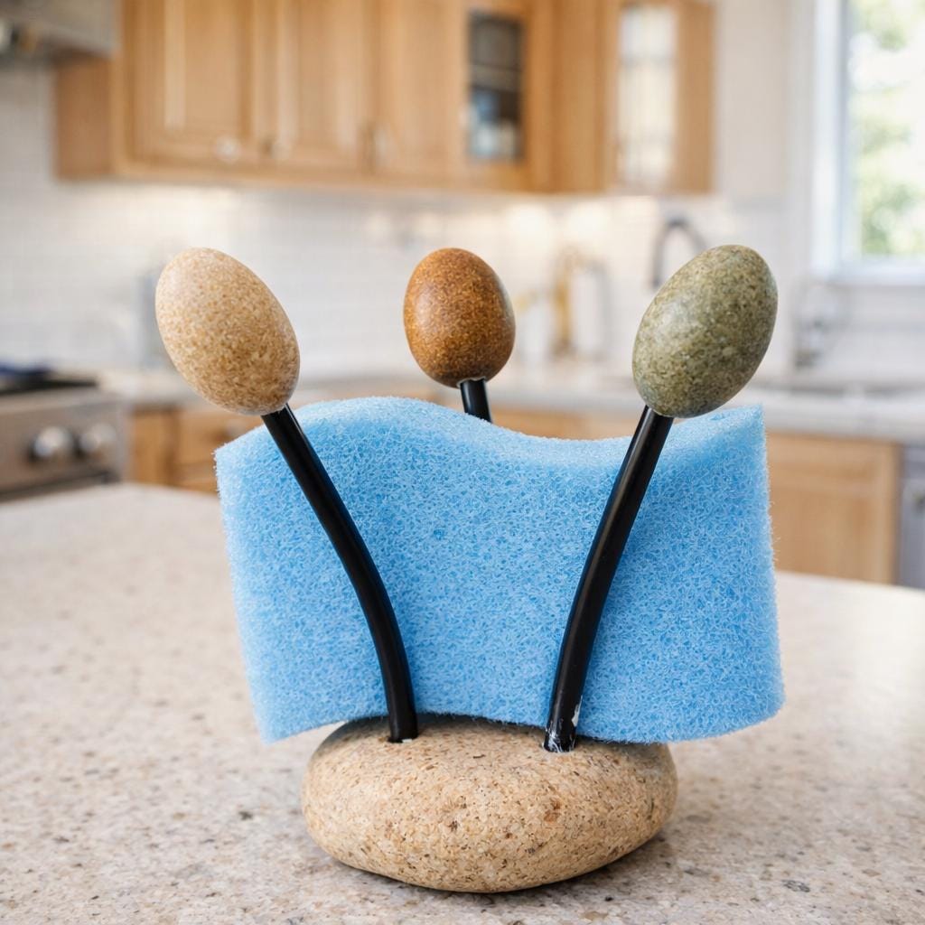 Stone Sponge Holder For Kitchen Sink – natural stone kitchen and dining accessory – product detail