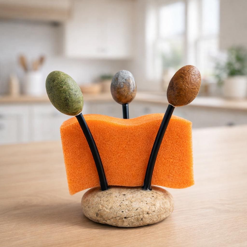 Stone Sponge Holder For Kitchen Sink – natural stone kitchen and dining accessory – product detail