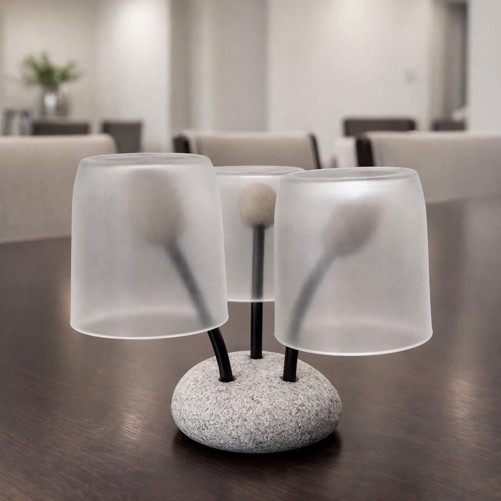 Natural Pebble Mug Holder – natural stone kitchen and dining accessory – product detail