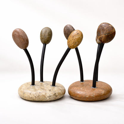 Natural Pebble Mug Holder – natural stone kitchen and dining accessory – alternate view