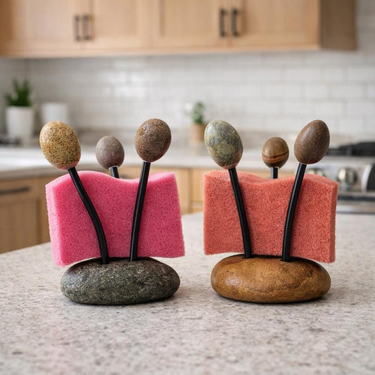 Stone Sponge Holder For Kitchen Sink – natural stone kitchen and dining accessory – primary product view