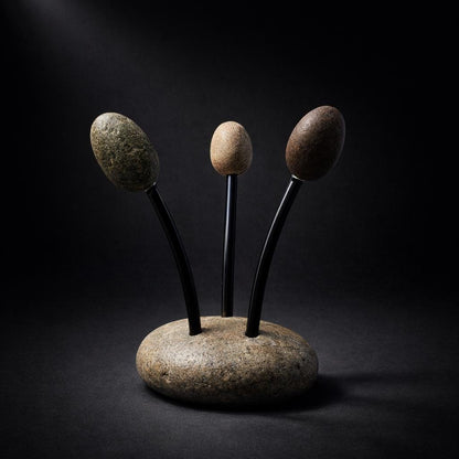 Natural Pebble Mug Holder – natural stone kitchen and dining accessory – alternate angle