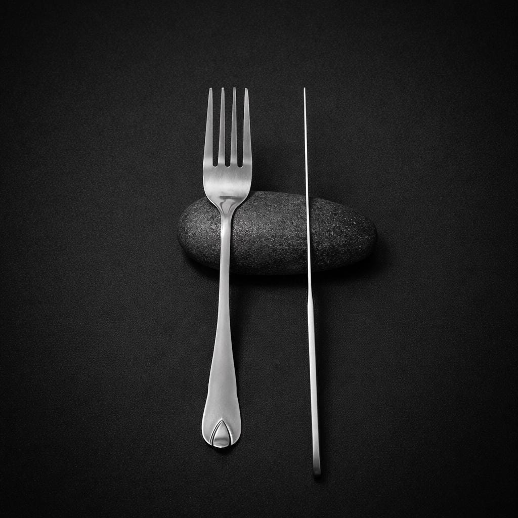 Cutlery Rest - Knife & Chopstick Holder – natural stone kitchen and dining accessory – product detail