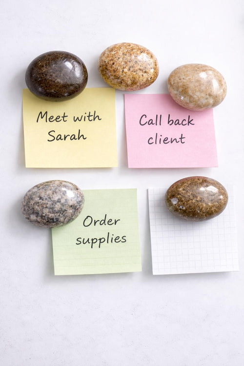 Whiteboard Magnets – natural stone mindful home accent – primary product view