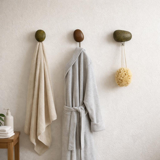 Bathroom Wall Hook – natural stone bathroom accessory – primary product view