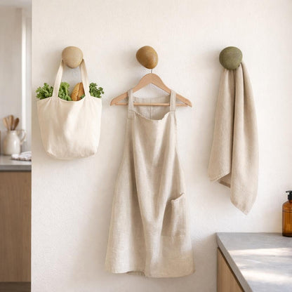 Kitchen Wall Hook – natural stone wall hook or rack – alternate product view