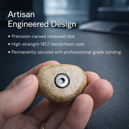 Whiteboard Magnets – natural stone mindful home accent – alternate angle