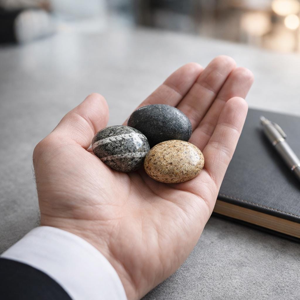 Whiteboard Magnets – natural stone mindful home accent – product detail