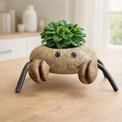 Mini Planter For Succulents – natural stone planter or floral display – product detail