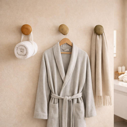 Bathroom Wall Hook – natural stone bathroom accessory – alternate product view