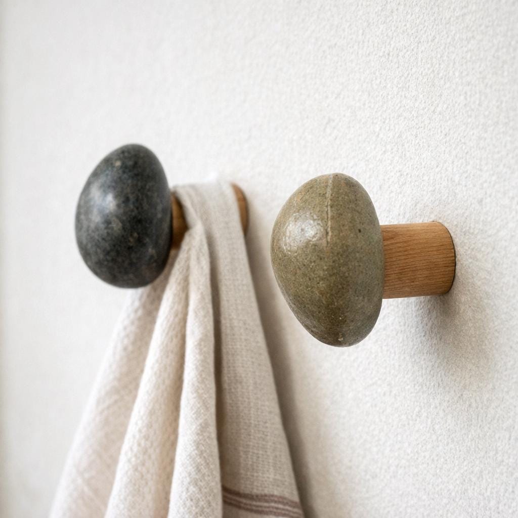 Kitchen Wall Hook – natural stone wall hook or rack – product detail