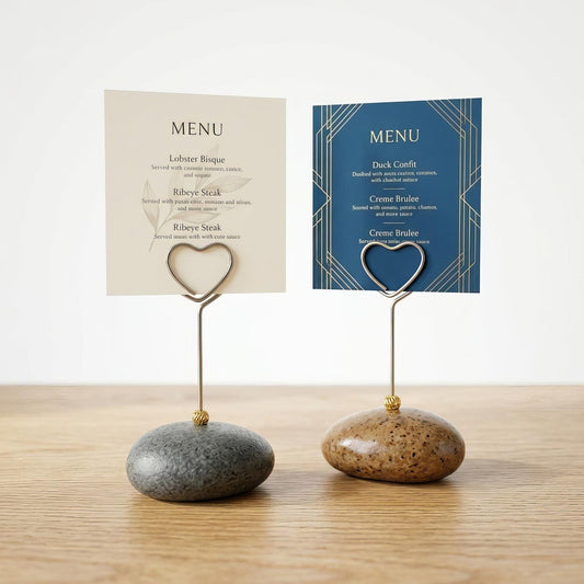 Natural Stone Menu Holder – natural stone kitchen and dining accessory – primary product view
