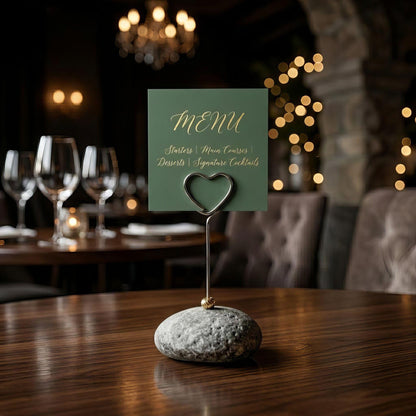 Natural Stone Menu Holder – natural stone kitchen and dining accessory – alternate product view