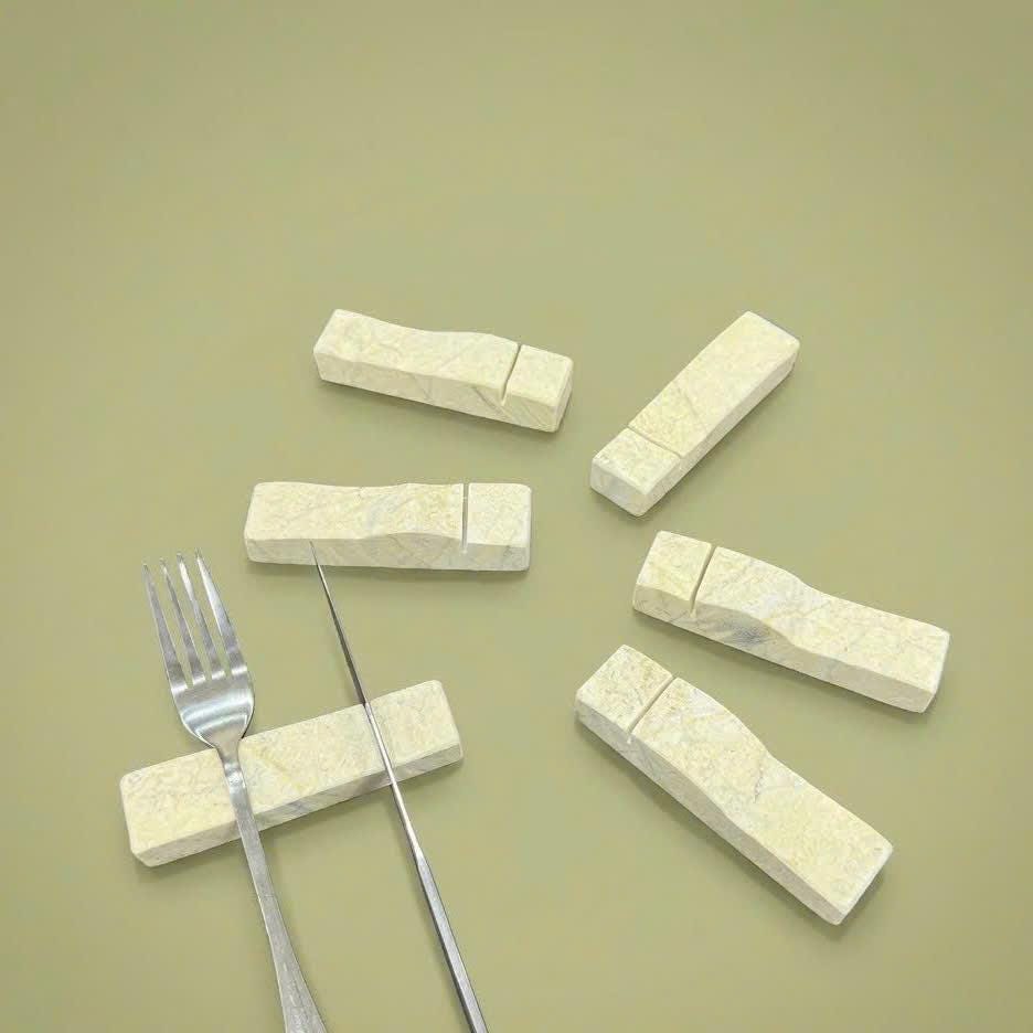 Cutlery Rest Blocks – natural stone kitchen and dining accessory – alternate view