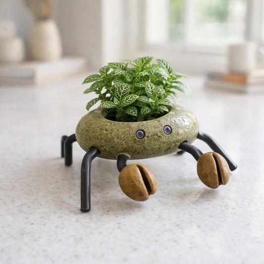 Mini Planter For Succulents – natural stone planter or floral display – primary product view