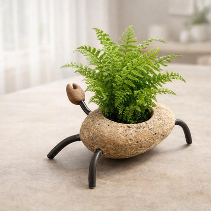 Mini Planter For Succulents – natural stone planter or floral display – alternate view