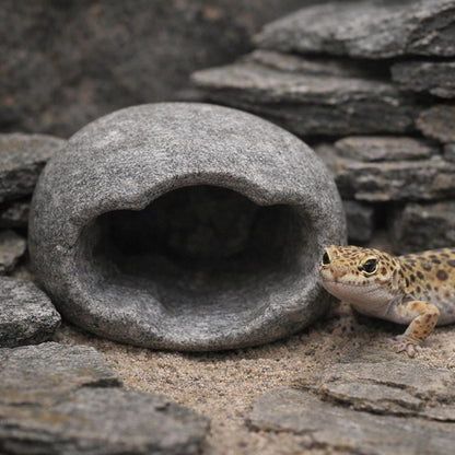 Reptile Hide Natural Stone Cave For Leopard Gecko – natural stone terrarium accessory – product detail
