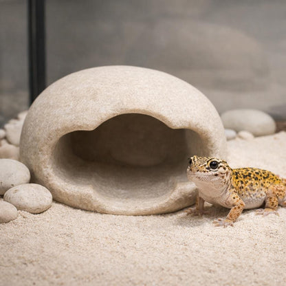 Reptile Hide Natural Stone Cave For Leopard Gecko – natural stone terrarium accessory – product detail
